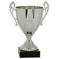 Cup Trophy, Silver & Marble Base - 10 1/4"